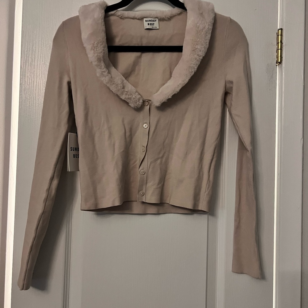 Sunday Best Ever Cardigan in Matte Pearl